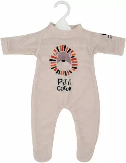 CERISE & CAPUCINE VETEMENT POUPEE 42 CM PYJAMA PETIT COEUR - ONE WORLD ONE FUTURE