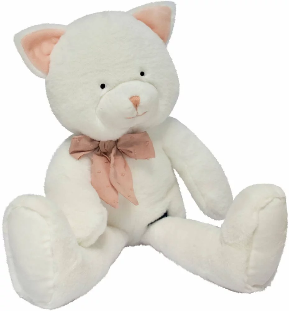MAILOU - TRADITION PELUCHE PACHA LE CHAT BLANC 47 CM 1 MAILOU - TRADITION PELUCHE PACHA LE CHAT BLANC 47 CM