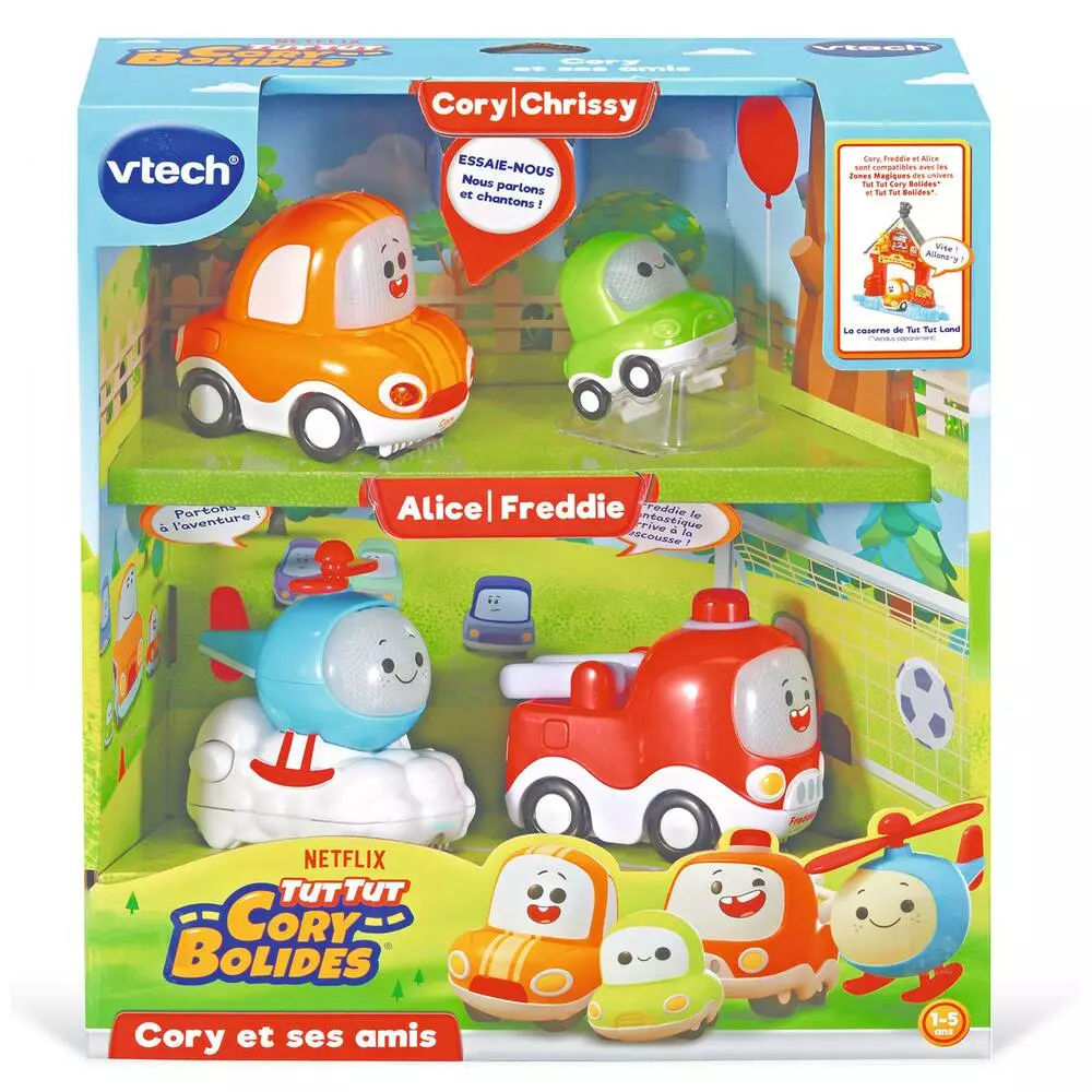 VTech PACK 4 VÉHICULES - TUT TUT CORY BOLIDES 2 VTech PACK 4 VÉHICULES - TUT TUT CORY BOLIDES – Image 2