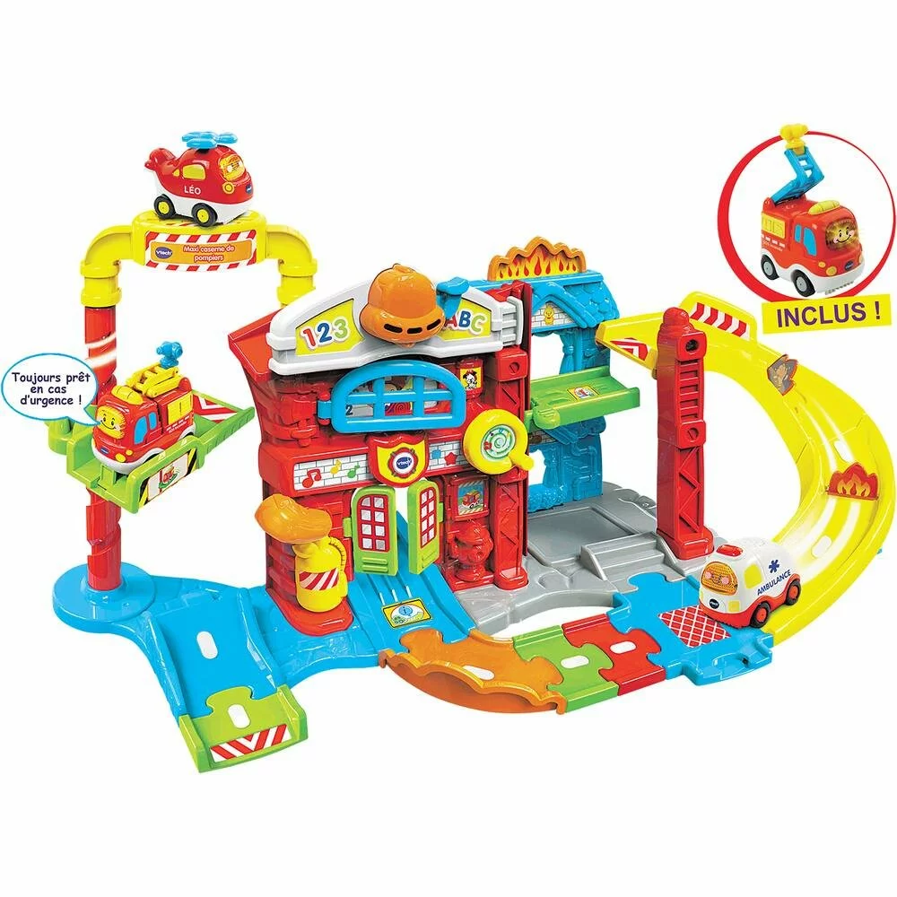 VTech MAXI CASERNE DE POMPIERS - TUT TUT BOLIDES 1 VTech MAXI CASERNE DE POMPIERS - TUT TUT BOLIDES
