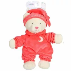 GIPSY PELUCHE OURS BABY BEAR DOUCEUR CORAIL - 24 CM