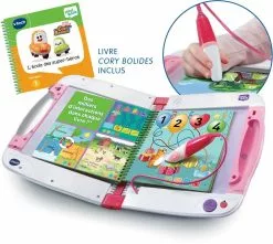 VTech LIVRE MAGIBOOK V2 STARTER PACK ROSE + LIVRE CORY BOLIDES ROSE