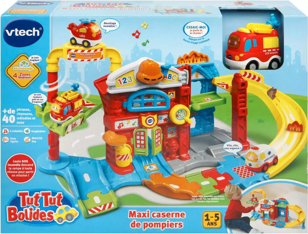 VTech MAXI CASERNE DE POMPIERS - TUT TUT BOLIDES 3 VTech MAXI CASERNE DE POMPIERS - TUT TUT BOLIDES – Image 3