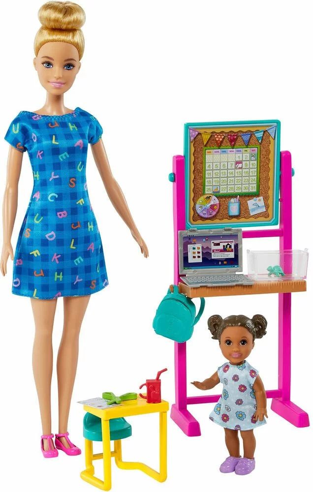 MATTEL COFFRET POUPEE BARBIE MAITRESSE ECOLE 1 MATTEL COFFRET POUPEE BARBIE MAITRESSE ECOLE