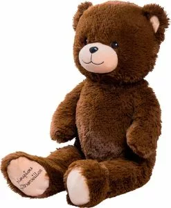 Pioupiou Et Merveilles PELUCHE GASTON OURS CHOCOLAT 60 CM