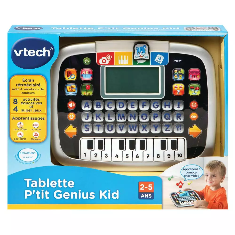 VTech TABLETTE P'TIT GENIUS KID NOIRE 4 VTech TABLETTE P'TIT GENIUS KID NOIRE – Image 4