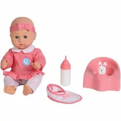 CERISE & CAPUCINE POUPON 30 CM - BEBE BOIT ET FAIT PIPI