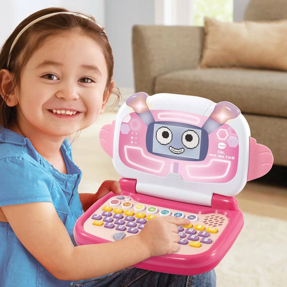 VTech CLIC MON AMI L'ORDI ROSE 2 VTech CLIC MON AMI L'ORDI ROSE – Image 2