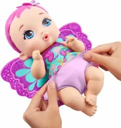 MATTEL MY GARDEN BABY - POUPON BÉBÉ PAPILLON ROSE BOIT ET FAIT PIPI -MATTEL Soldes Boutique 67d70bc764f899ec6c0ded6ee72491ba44f51ada 41000601 03