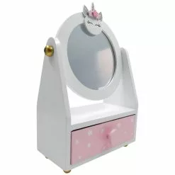 SIDJ BOITE A BIJOUX AVEC MIROIR LICORNE
