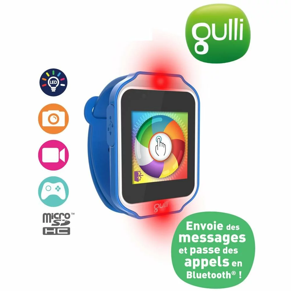 Taldec MONTRE INTERACTIVE ET LUMINEUSE KURIO GULLI BLEU 1 Taldec MONTRE INTERACTIVE ET LUMINEUSE KURIO GULLI BLEU