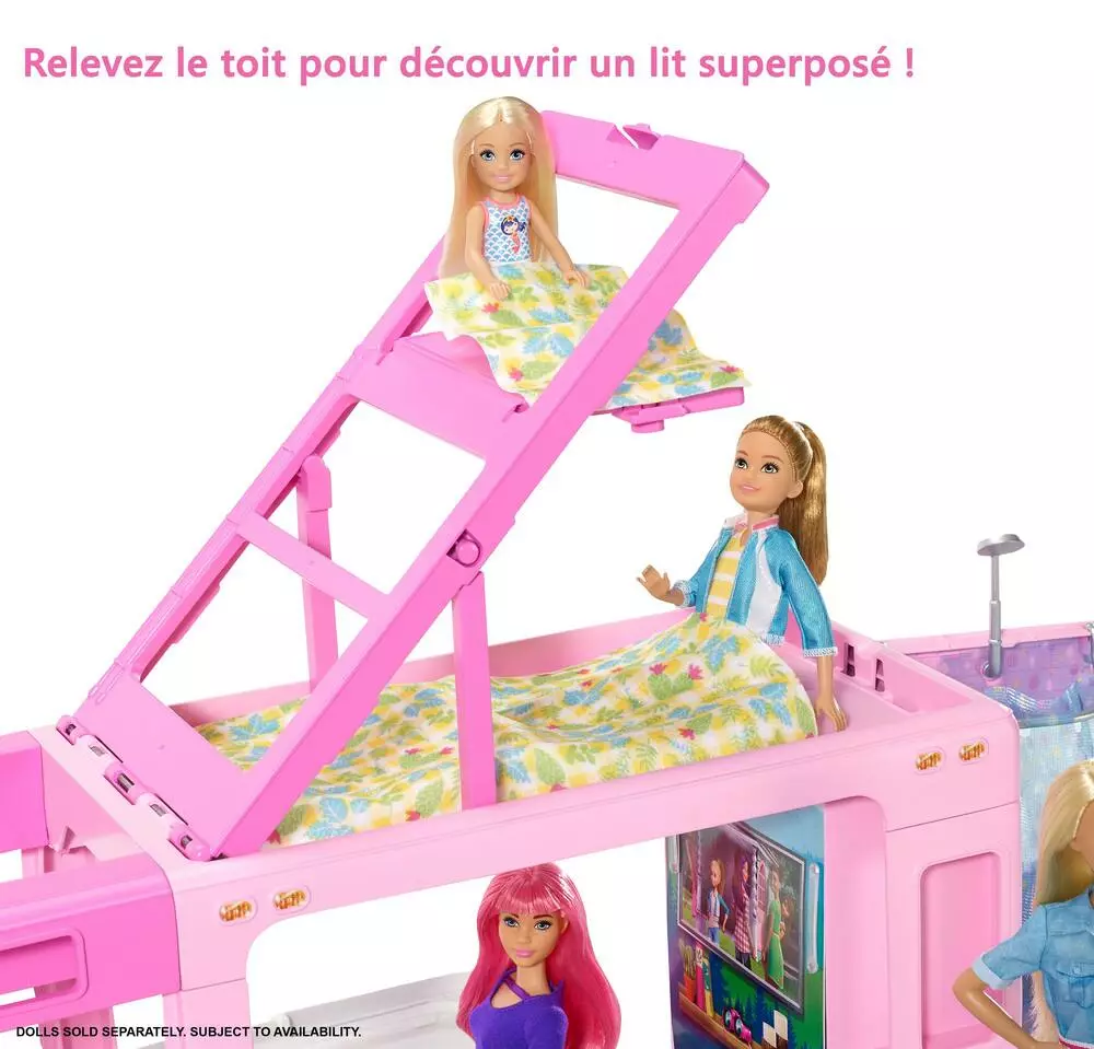 MATTEL CAMPING-CAR DE REVE 3-EN-1 - BARBIE 6 MATTEL CAMPING-CAR DE REVE 3-EN-1 - BARBIE – Image 6
