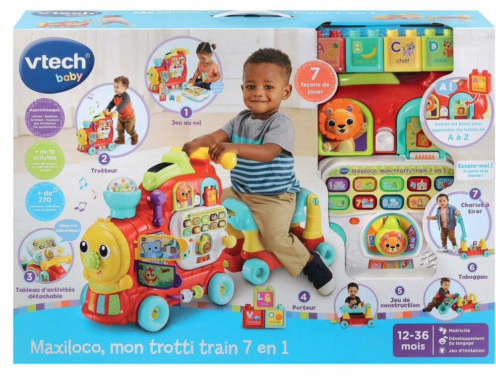 VTech MAXILOCO, MON TROTTI TRAIN 7 EN 1 3 VTech MAXILOCO, MON TROTTI TRAIN 7 EN 1 – Image 3