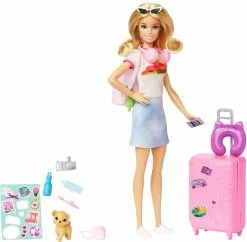 MATTEL BARBIE - COFFRET POUPEE MALIBU EN VOYAGE