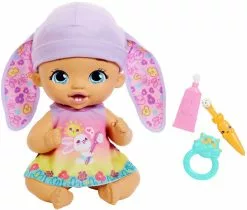 MATTEL POUPEE BEBE LAPIN SE BROSSE LES DENTS - MY GARDEN BABY