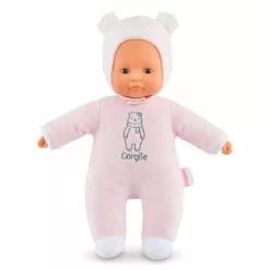 DOUDOU PTI CŒUR OURS ROSE 30 CM - COROLLE MON DOUDOU