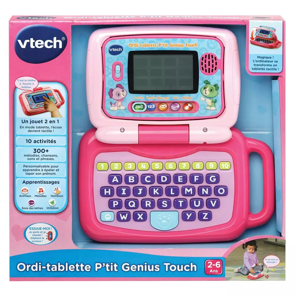 VTech ORDI-TABLETTE P'TIT GENIUS TOUCH MAUVE 6 VTech ORDI-TABLETTE P'TIT GENIUS TOUCH MAUVE – Image 6
