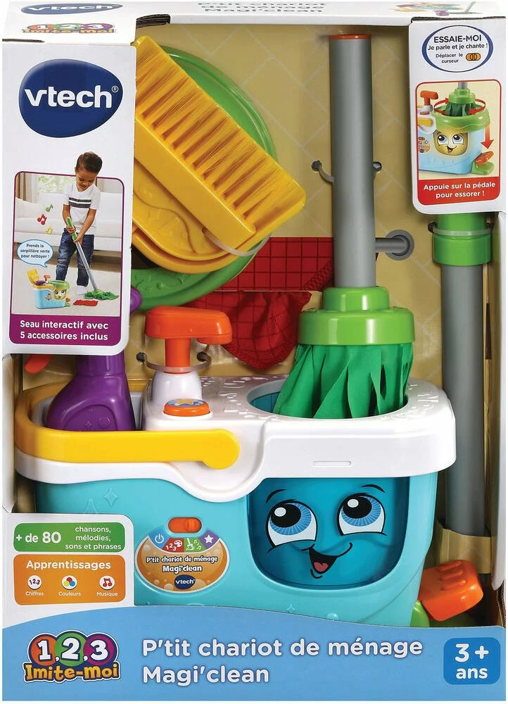 VTech P'TIT CHARIOT DE MÉNAGE MAGI'CLEAN 2 VTech P'TIT CHARIOT DE MÉNAGE MAGI'CLEAN – Image 2