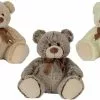 SIDJ PELUCHE OURS ASSIS AVEC NOEUD 26 CM
