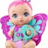 MATTEL MY GARDEN BABY - POUPON BÉBÉ PAPILLON ROSE BOIT ET FAIT PIPI