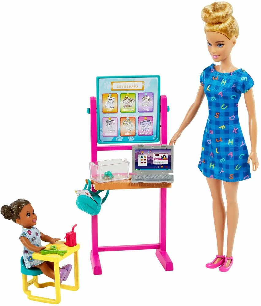 MATTEL COFFRET POUPEE BARBIE MAITRESSE ECOLE 2 MATTEL COFFRET POUPEE BARBIE MAITRESSE ECOLE – Image 2