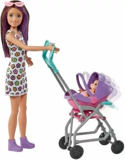 MATTEL BARBIE-COFFRET SKIPPER BABY-SITTER POUSSETTE AVEC POUPEE -MATTEL Soldes Boutique da818545fc478c83ea091b215d8f35e9499cd197 41060067 04