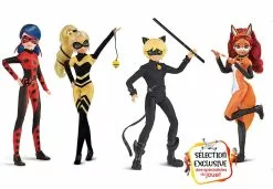 Bandai MIRACULOUS PACK DE 4 POUPEES