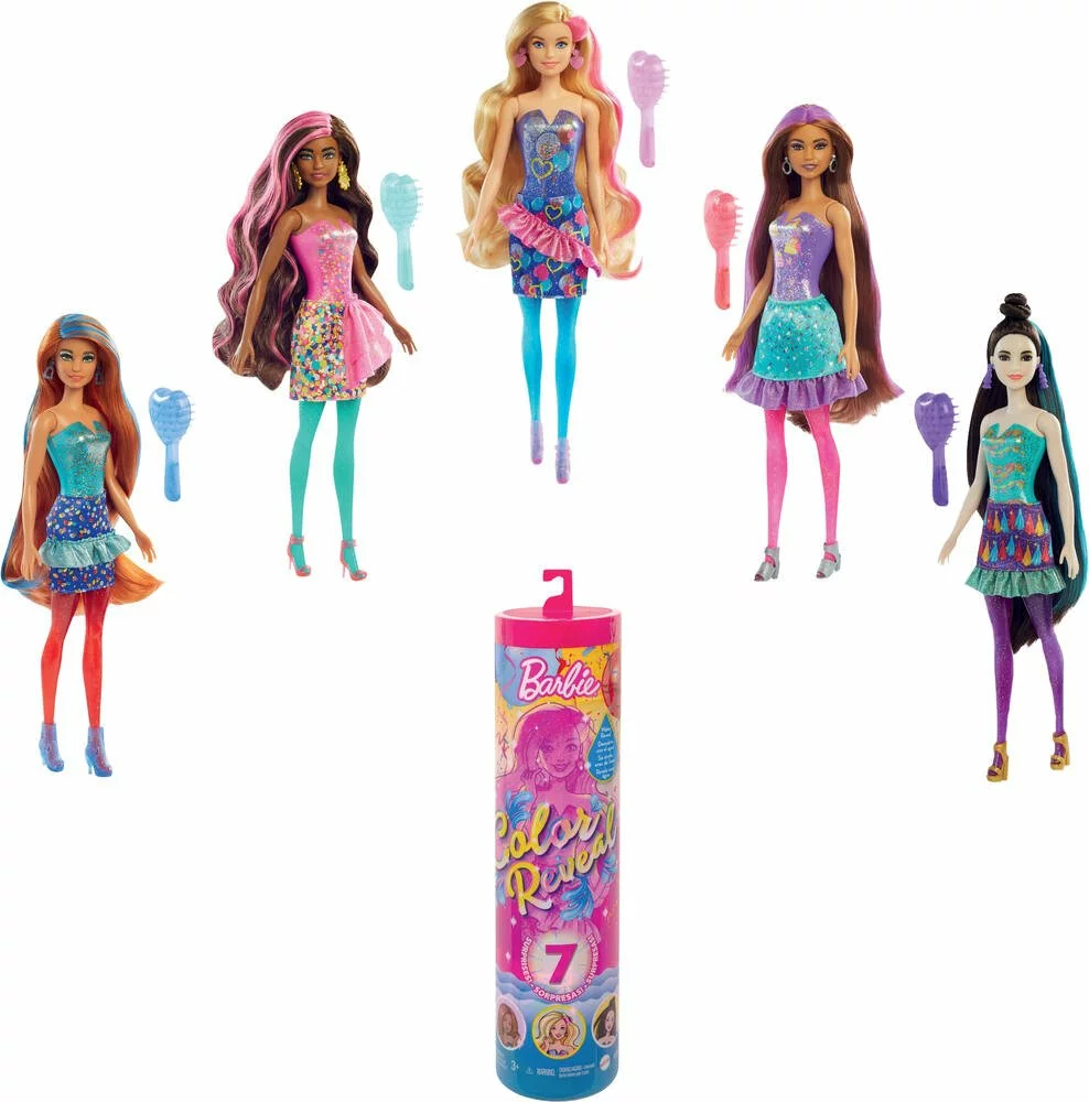 MATTEL POUPEE BARBIE COLOR REVEAL FETE 1 MATTEL POUPEE BARBIE COLOR REVEAL FETE
