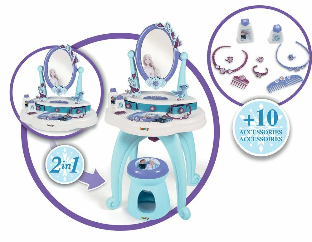 SMOBY LA REINE DES NEIGES COIFFEUSE 2 EN 1 2 SMOBY LA REINE DES NEIGES COIFFEUSE 2 EN 1 – Image 2
