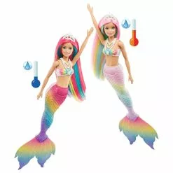 MATTEL POUPEE BARBIE SIRENE MAGIQUE ARC-EN-CIEL