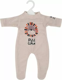 CERISE & CAPUCINE VETEMENT POUPEE 38 CM PYJAMA PETIT COEUR - ONE WORLD ONE FUTURE