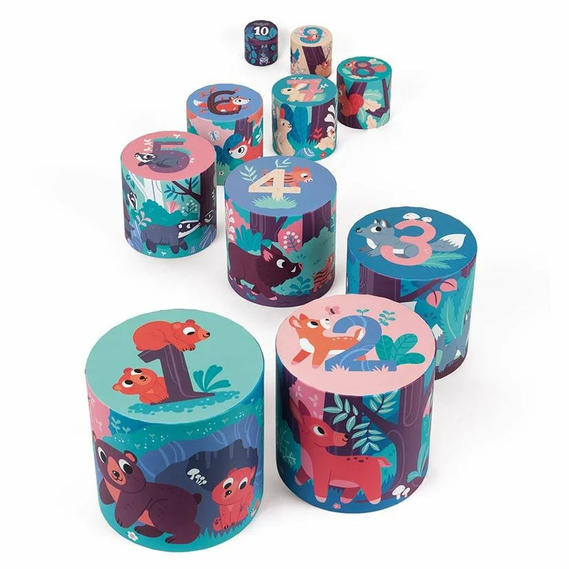 Janod PYRAMIDE RONDE LES ANIMAUX DE LA FORÊT - EN CARTON 2 Janod PYRAMIDE RONDE LES ANIMAUX DE LA FORÊT - EN CARTON – Image 2