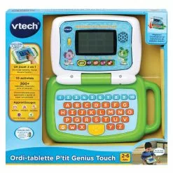 VTech ORDI-TABLETTE P'TIT GENIUS TOUCH VERT -MATTEL Soldes Boutique fbdbf5754b6d719a8d59291aac1537609ba0b2c8 04071971 06